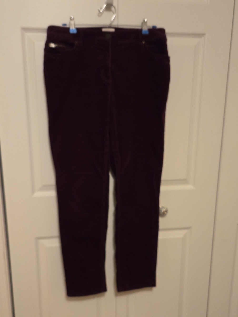 Chico's Plum-Toned Corduroy Pants